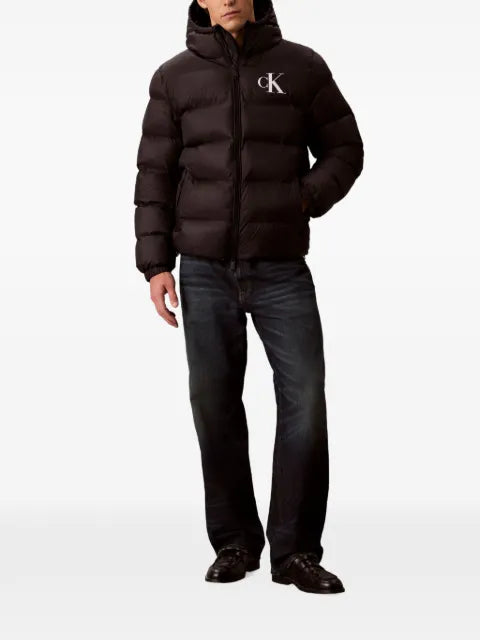 Calvin Klein logo-print puffer jacket