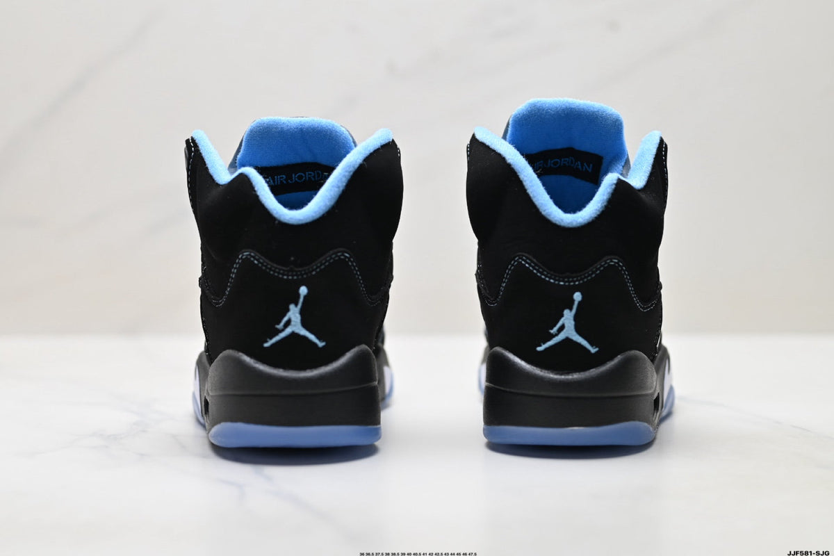 Air Jordan 5 Retro Black University Blue Sneakers